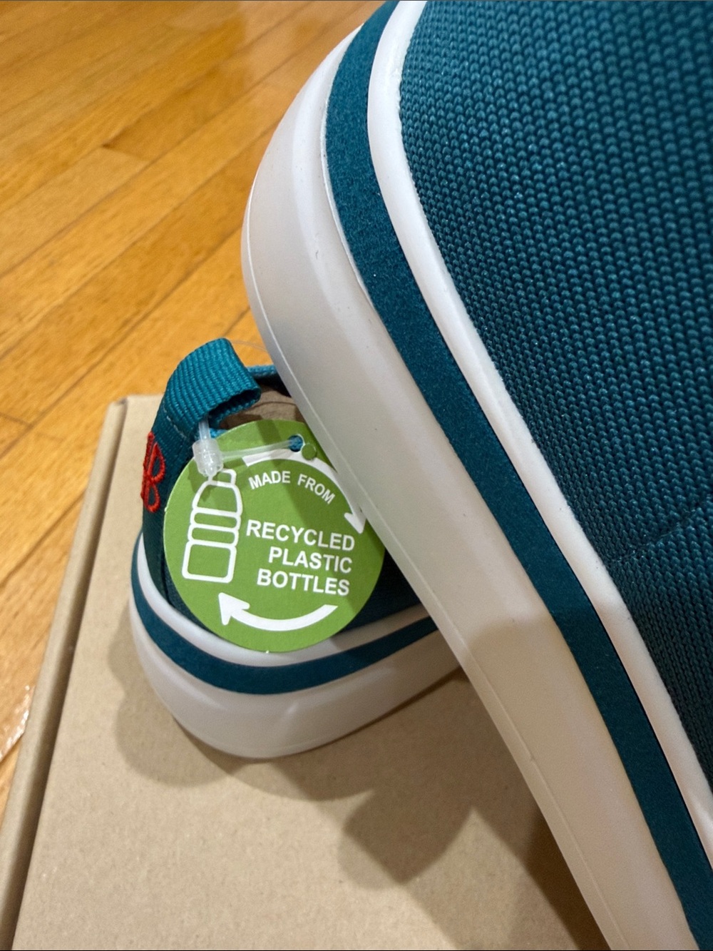 bill blass Teal Knit Slip-On Sneakers with White Soles - Picture 2 of 3